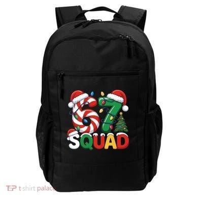 67 Squad Christmas Candy Cane Funny Meme Backpack