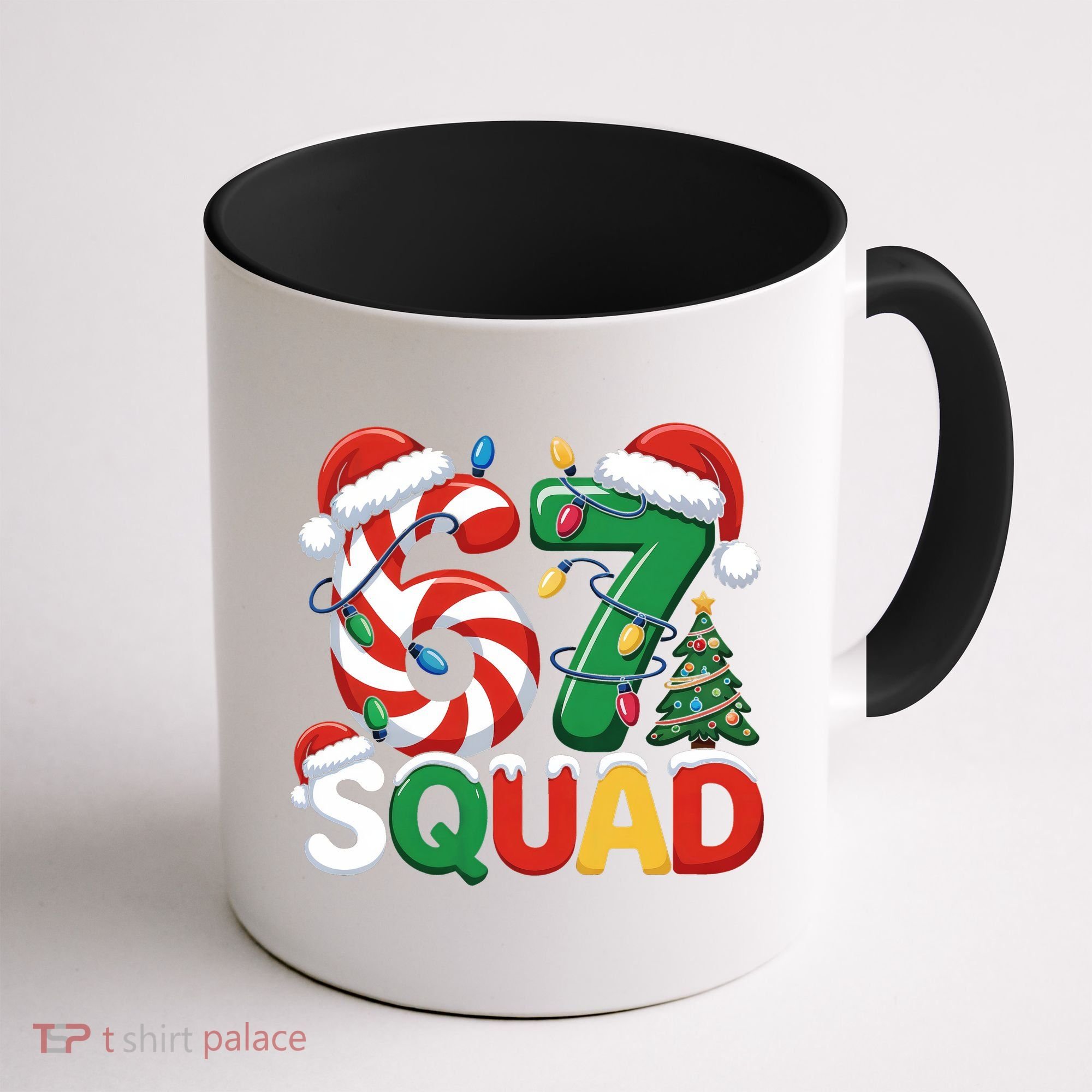 67 Squad Christmas Candy Cane Funny Meme Coffee Mug