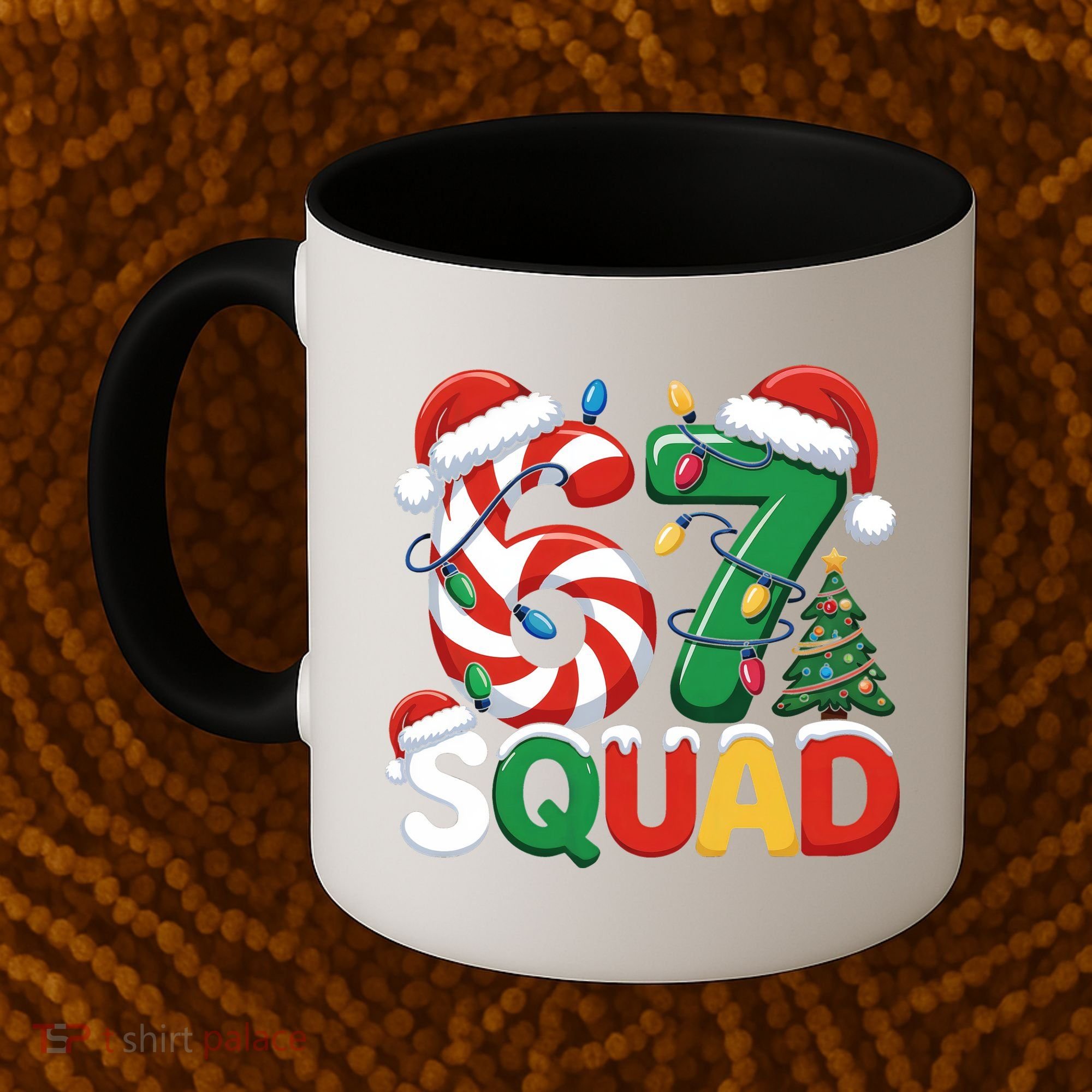 67 Squad Christmas Candy Cane Funny Meme Coffee Mug