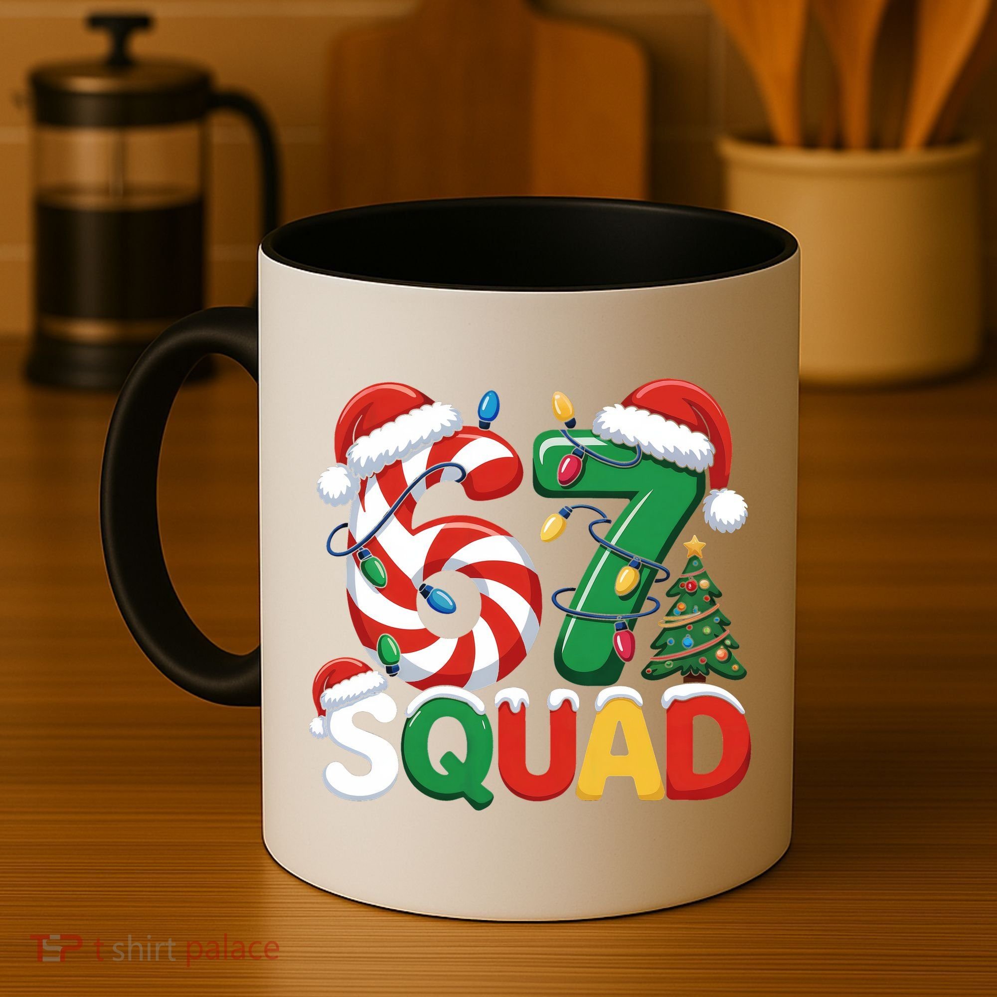 67 Squad Christmas Candy Cane Funny Meme Coffee Mug
