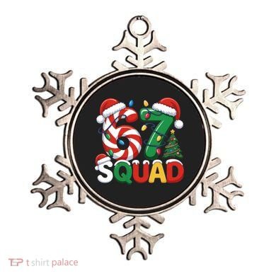 67 Squad Christmas Candy Cane Funny Meme Ornament