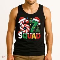 67 Squad Christmas Candy Cane Funny Meme Tank Top thumb 3