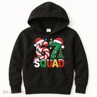 67 Squad Christmas Candy Cane Funny Meme Kids Hoodie thumb 0