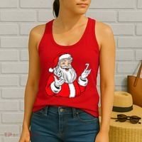 6-7 Santa Claus Christmas  Women's Tank Top thumb 2