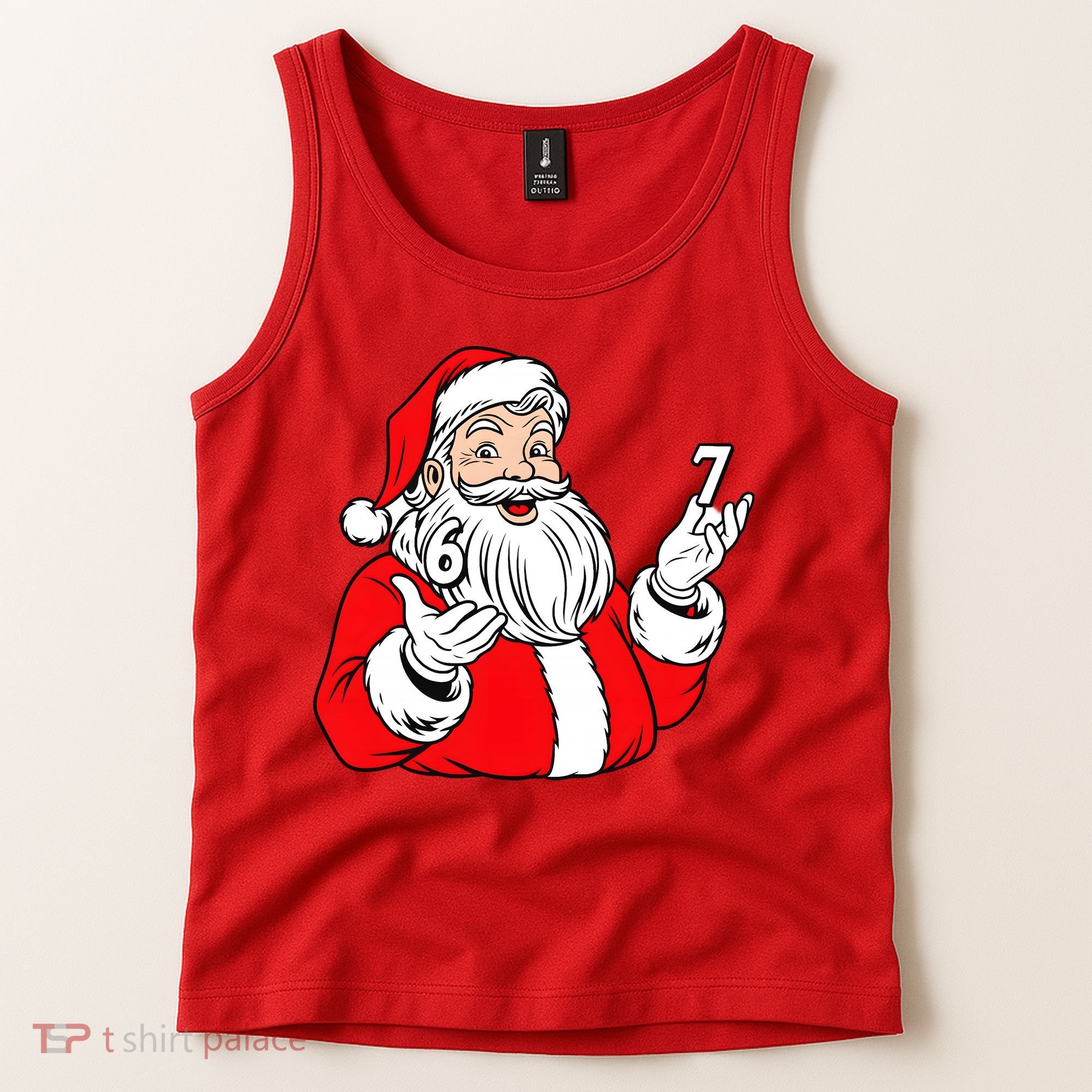 6-7 Santa Claus Christmas  Tank Top