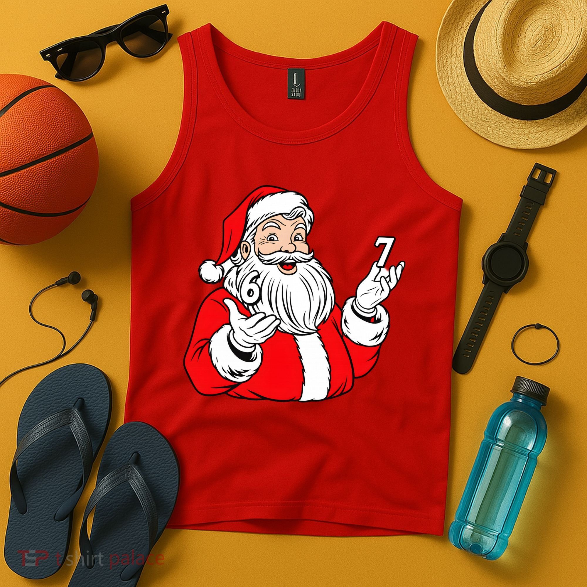 6-7 Santa Claus Christmas  Tank Top