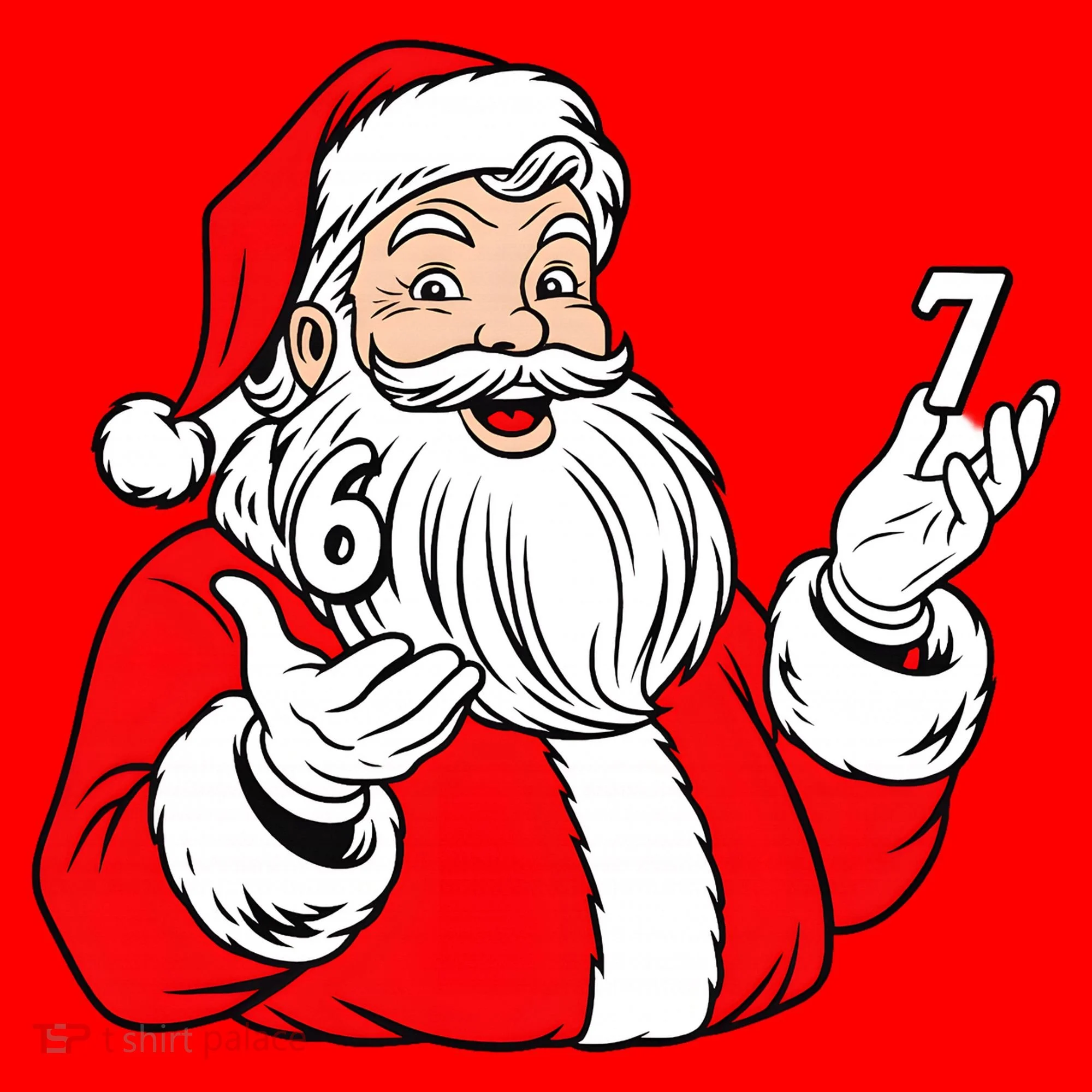 6-7 Santa Claus Christmas  Tank Top