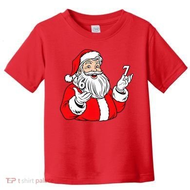 6-7 Santa Claus Christmas  Toddler T-Shirt