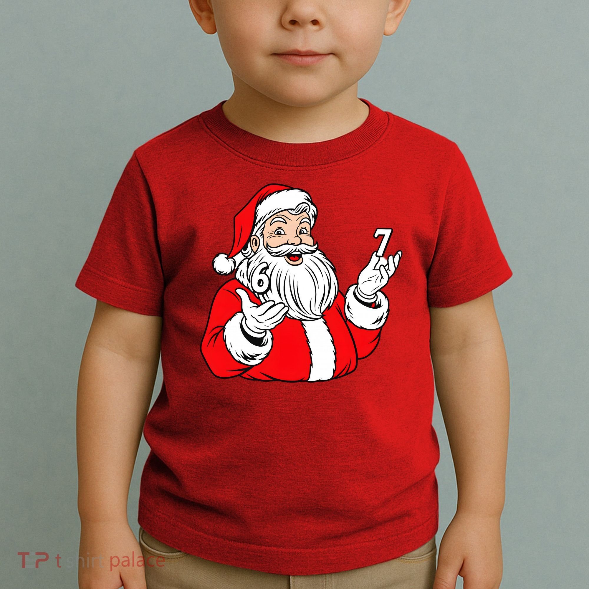 6-7 Santa Claus Christmas  Toddler T-Shirt