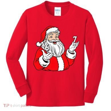 6-7 Santa Claus Christmas  Kids Long Sleeve Shirt