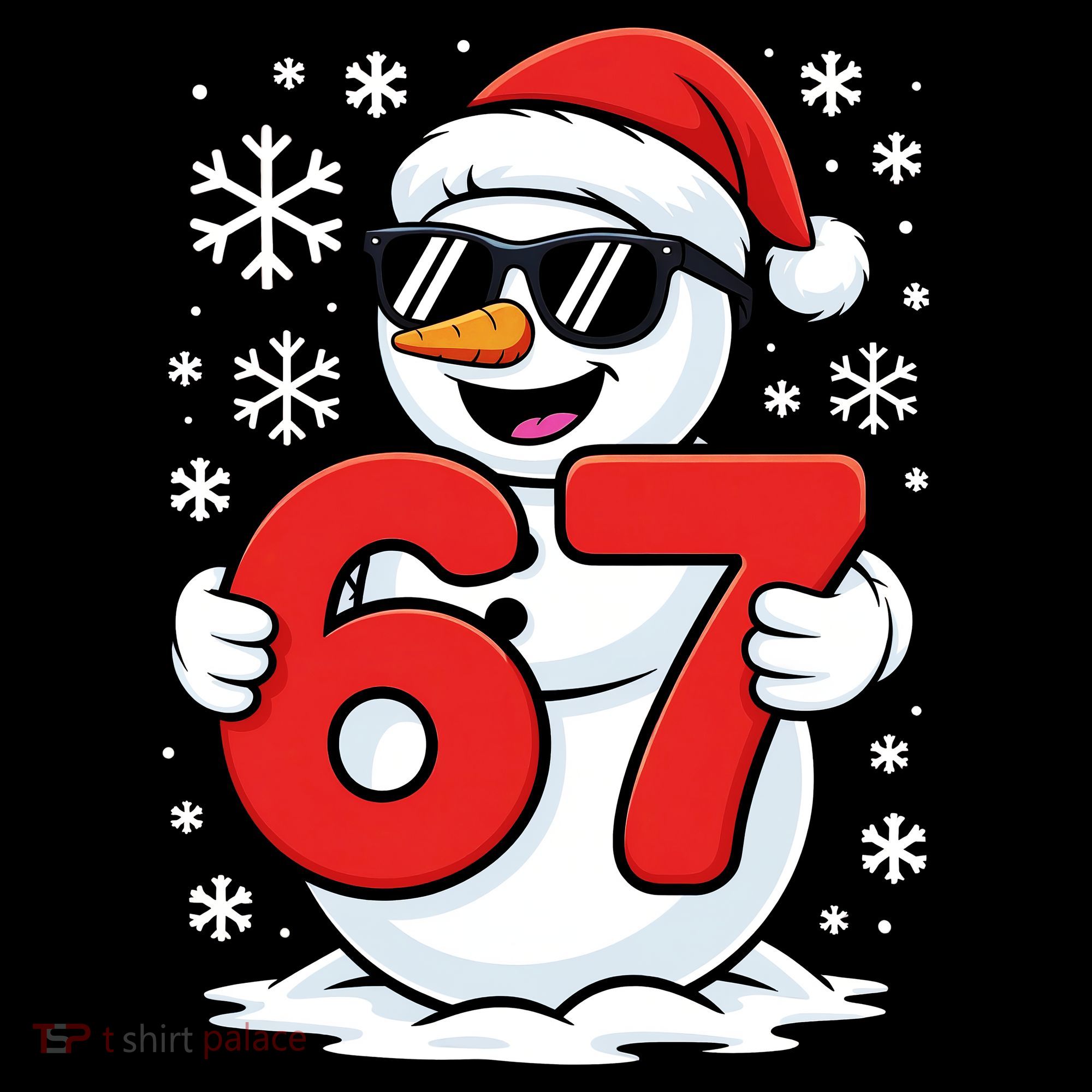 67 Snowman Christmas 6-7 Button