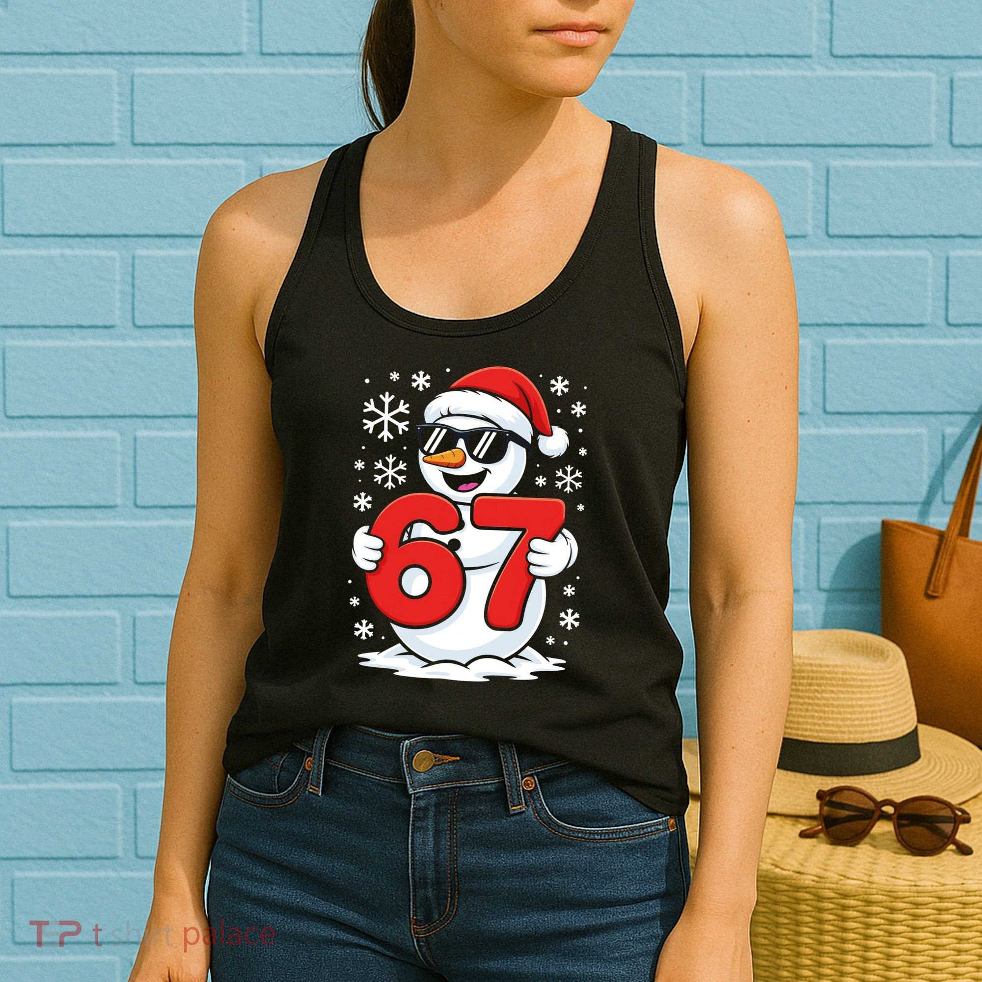 67 Snowman Christmas 6-7 Women's Tank Top