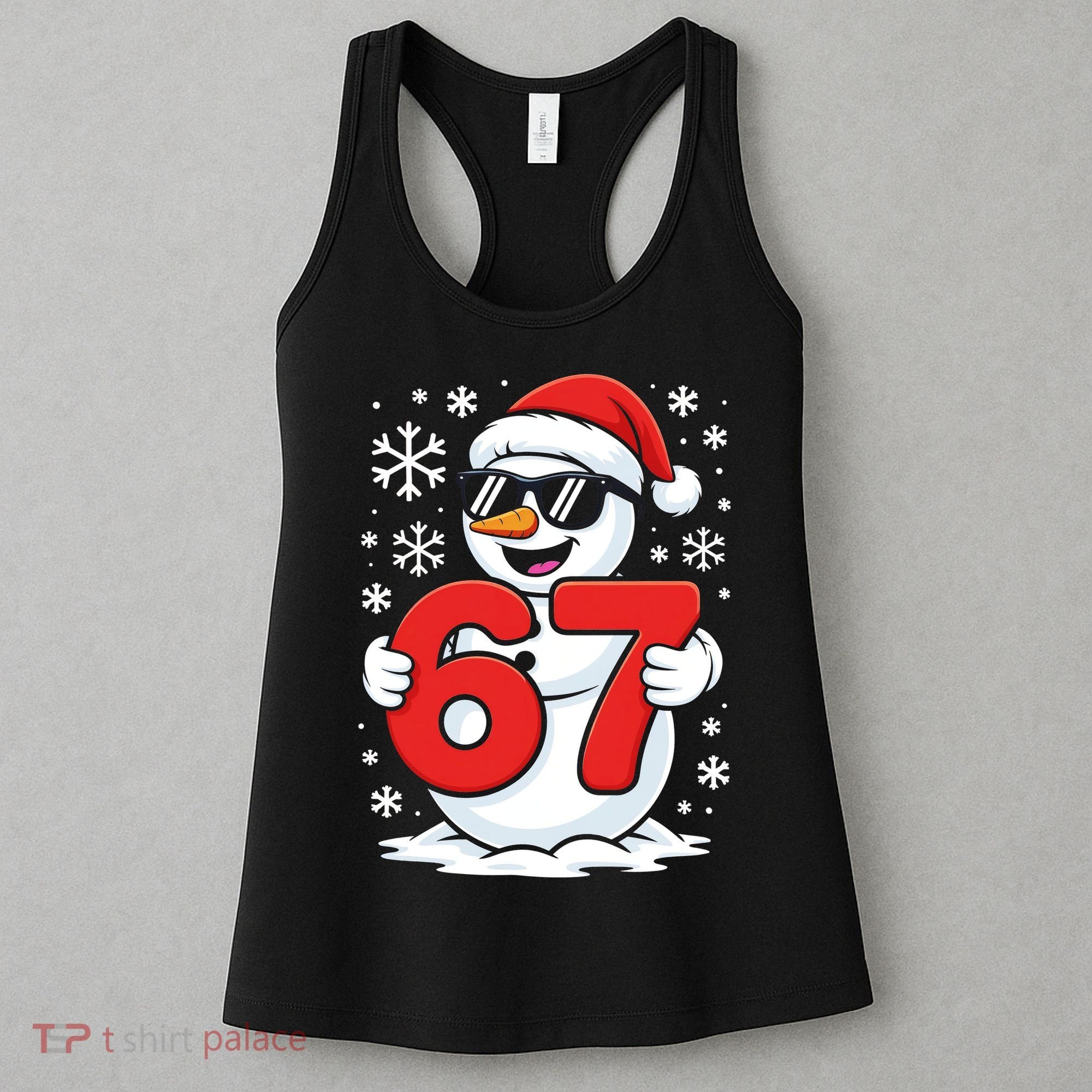 67 Snowman Christmas 6-7 Women's Tank Top