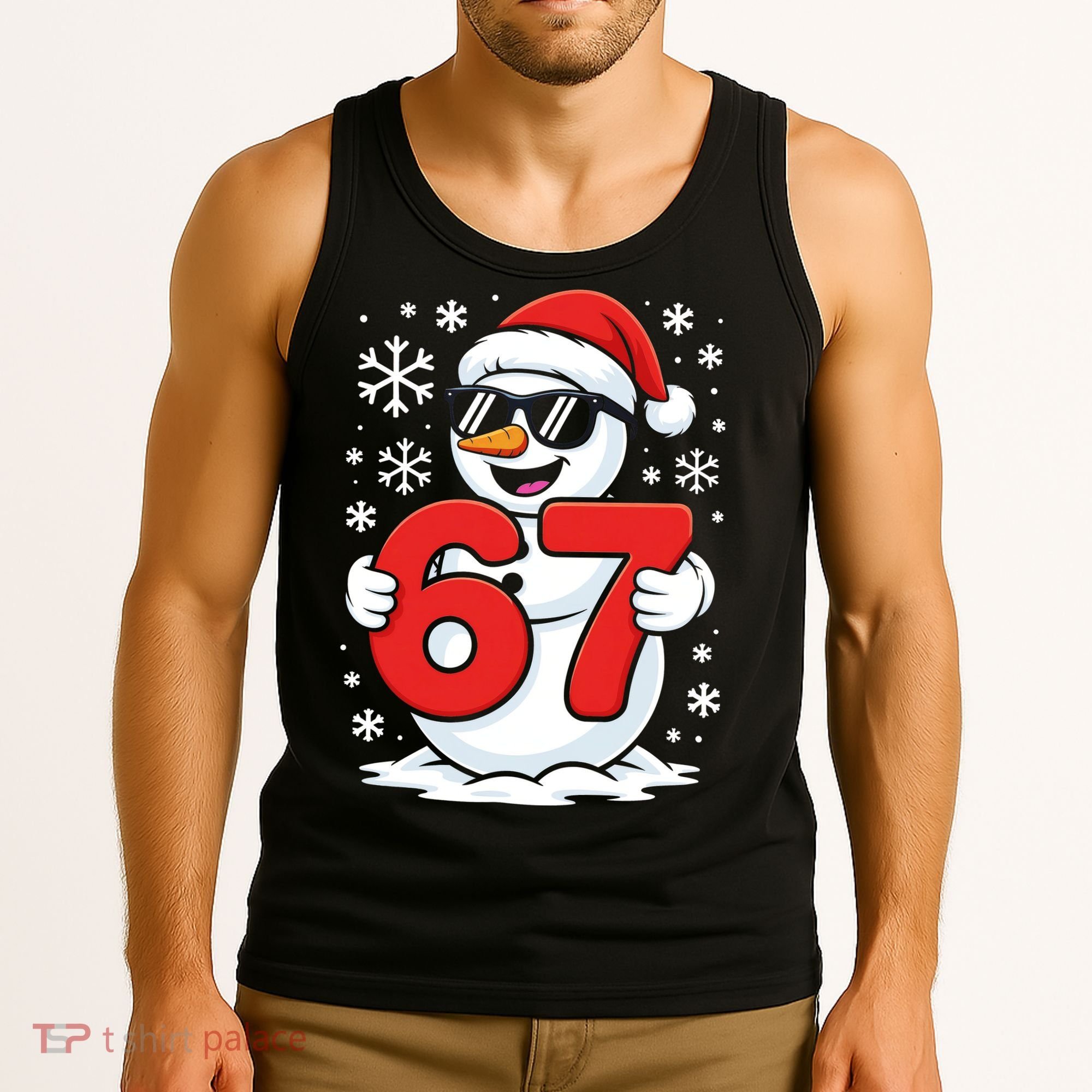 67 Snowman Christmas 6-7 Tank Top