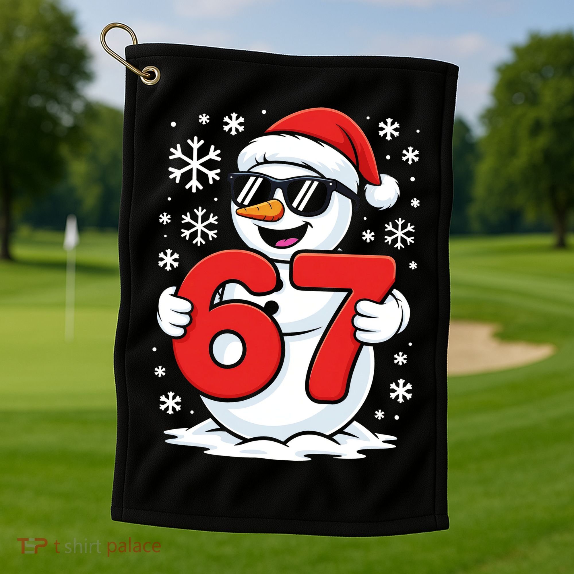 67 Snowman Christmas 6-7 Golf Towel