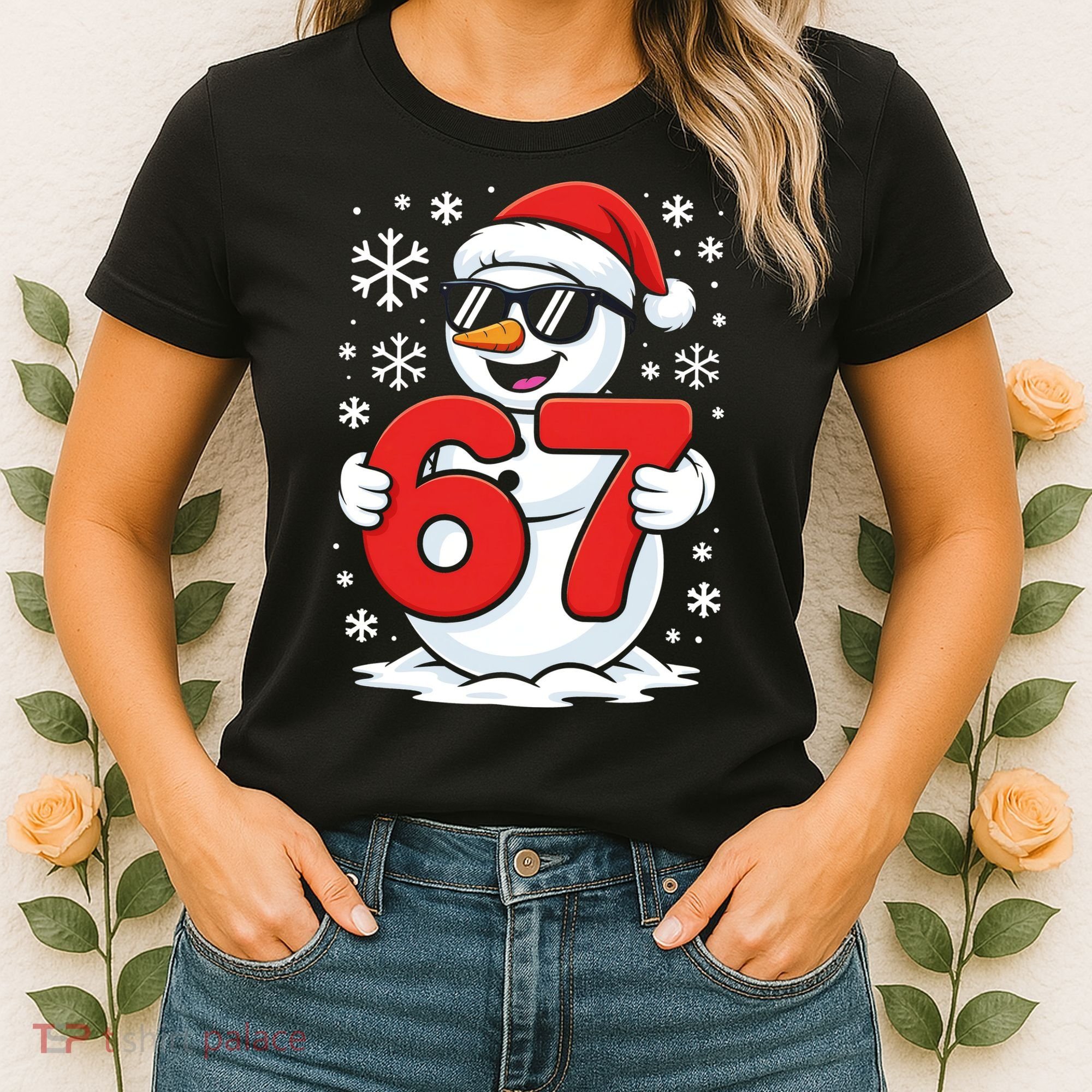 67 Snowman Christmas 6-7 Women's T-Shirt
