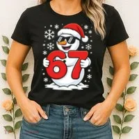 67 Snowman Christmas 6-7 Women's T-Shirt thumb 2