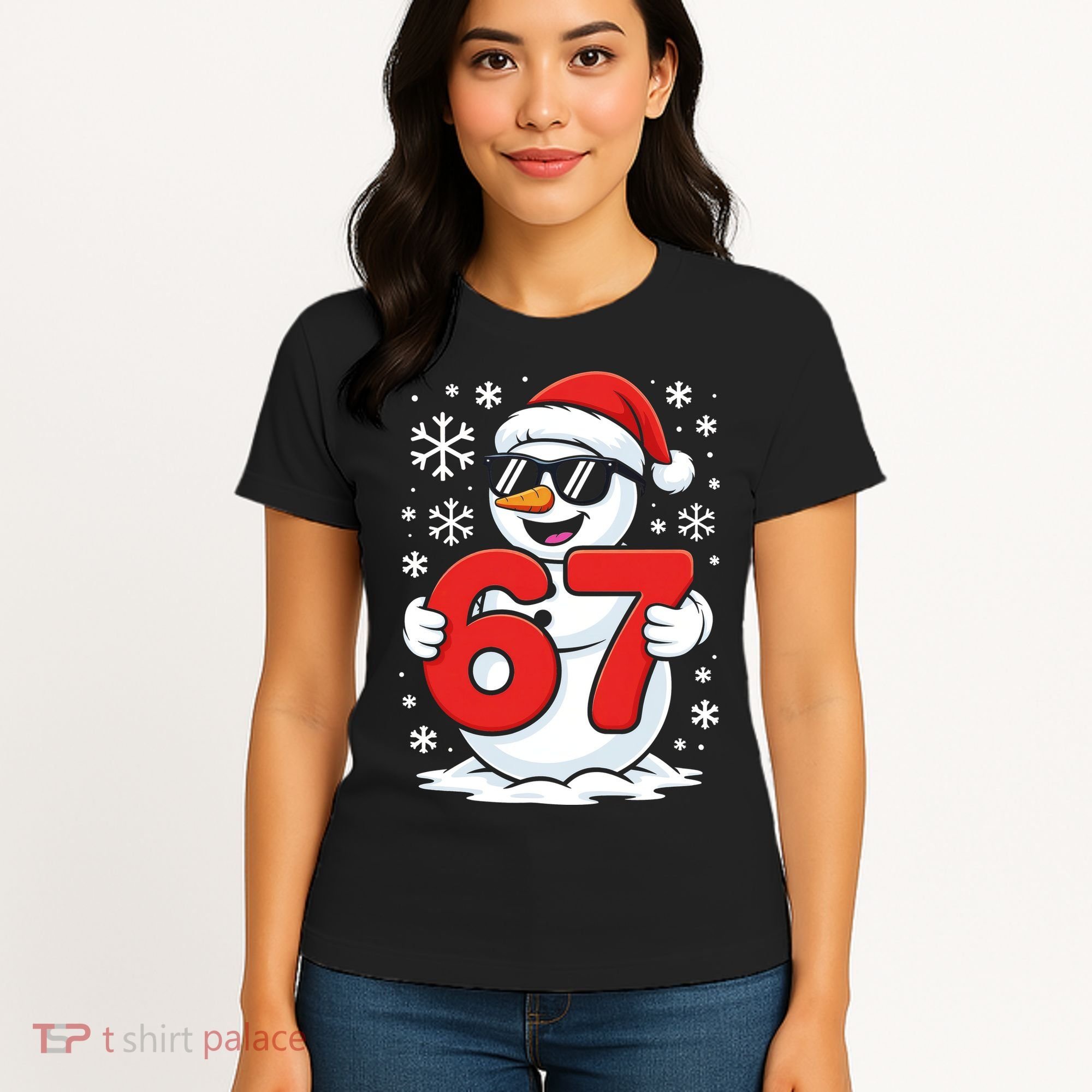 67 Snowman Christmas 6-7 Women's T-Shirt
