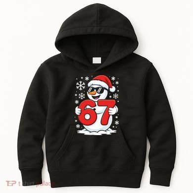 67 Snowman Christmas 6-7 Kids Hoodie