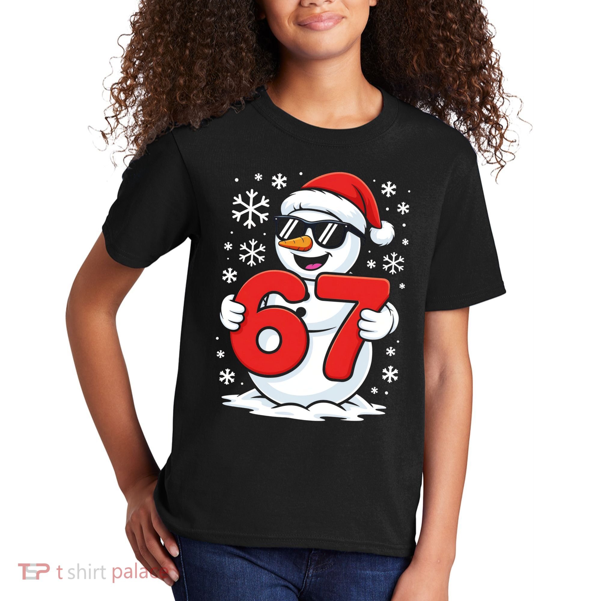 67 Snowman Christmas 6-7 Kids T-Shirt