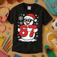 67 Snowman Christmas 6-7 Kids T-Shirt thumb 3