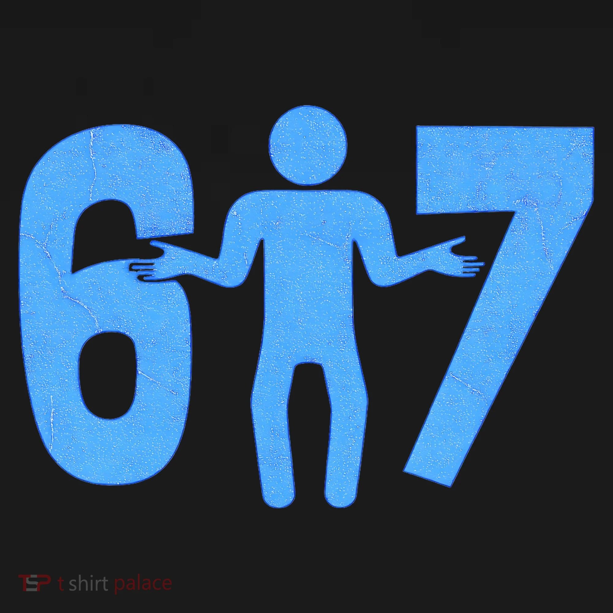 6-7 Stick Figure 67 Meme Doggie Tank