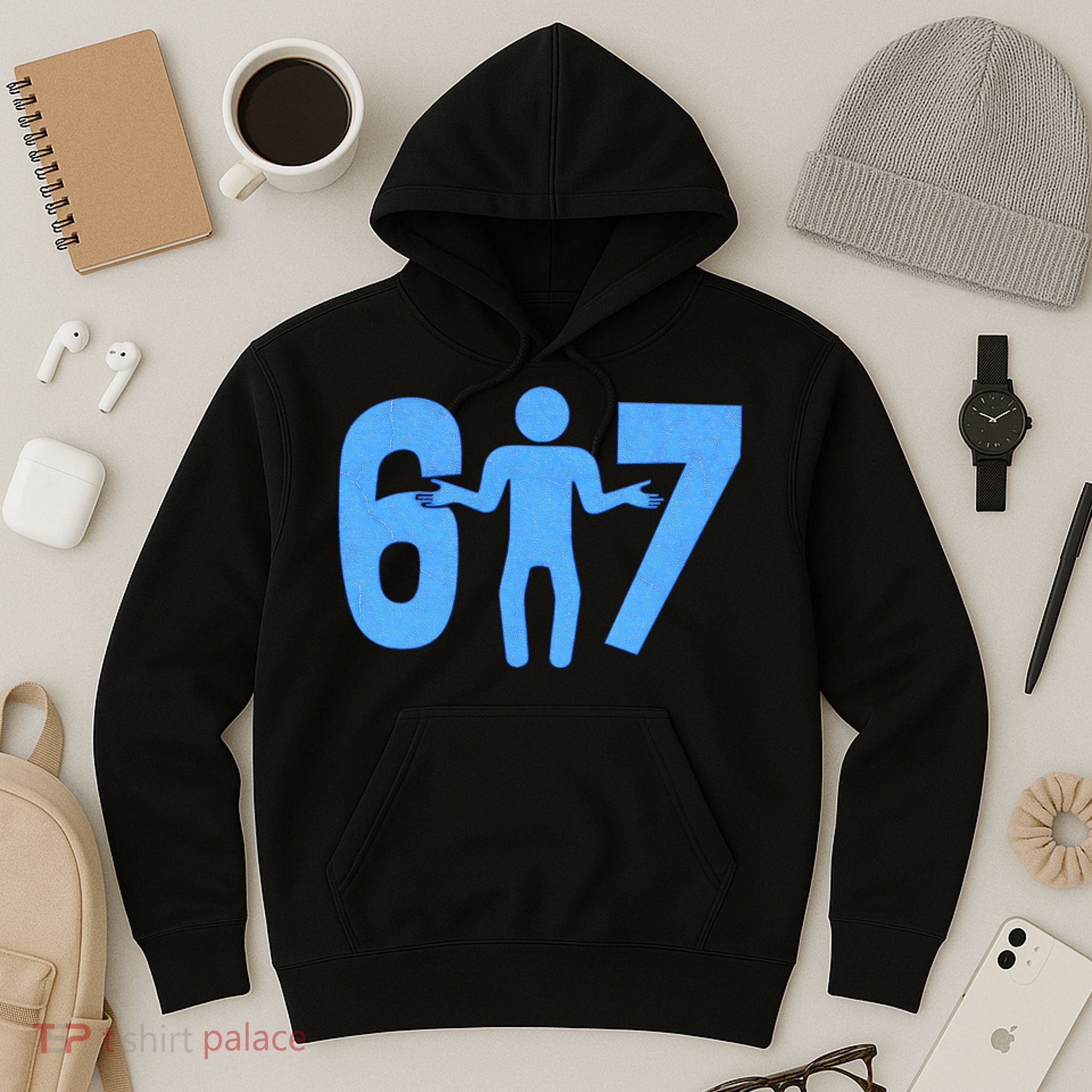 6-7 Stick Figure 67 Meme Hoodie
