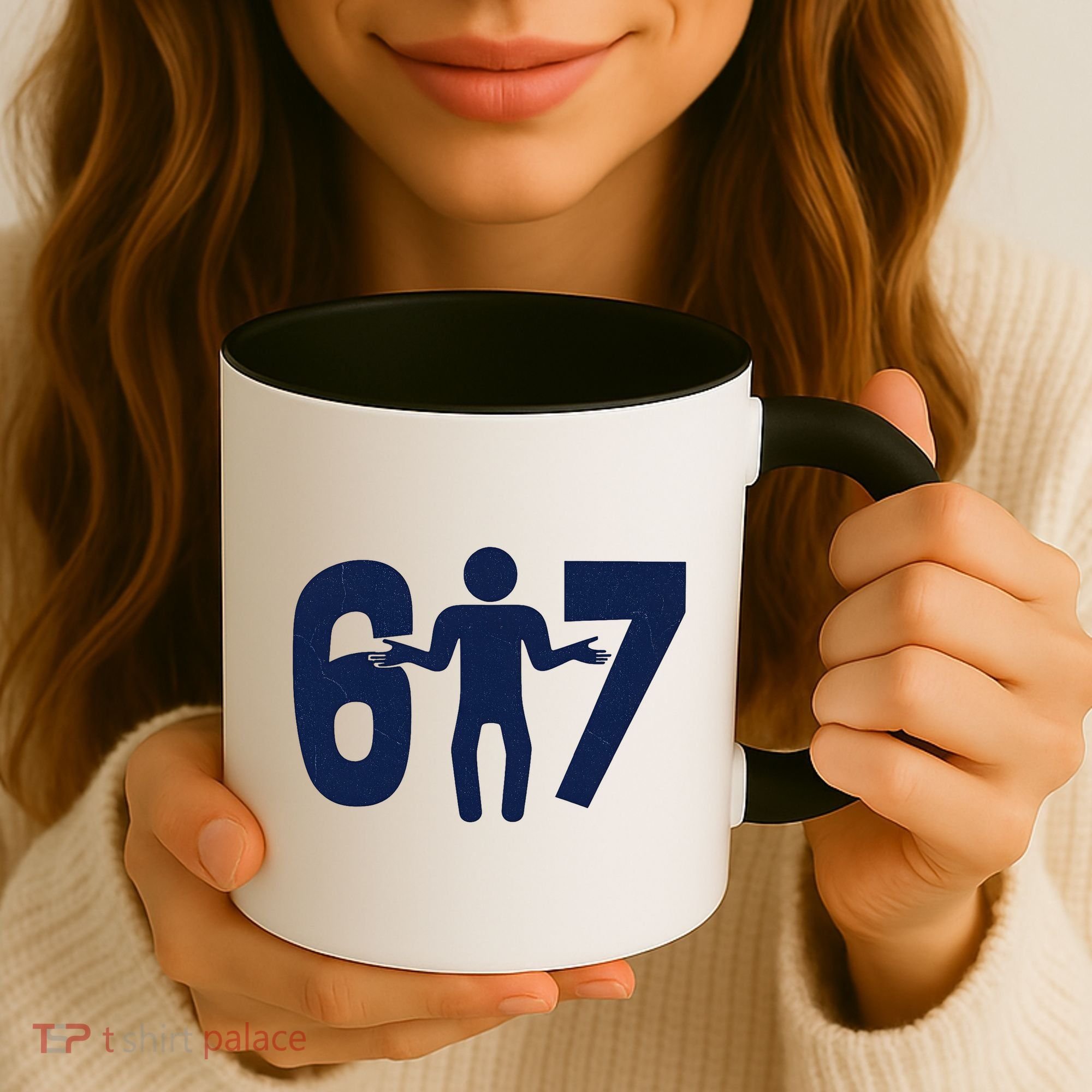 6-7 Stick Figure 67 Meme Coffee Mug