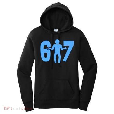 6-7 Stick Figure 67 Meme Women's Hoodie