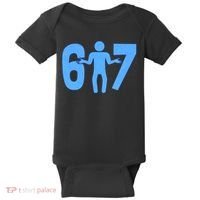 6-7 Stick Figure 67 Meme Baby Bodysuit thumb 0