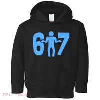 6-7 Stick Figure 67 Meme Toddler Hoodie thumb 0