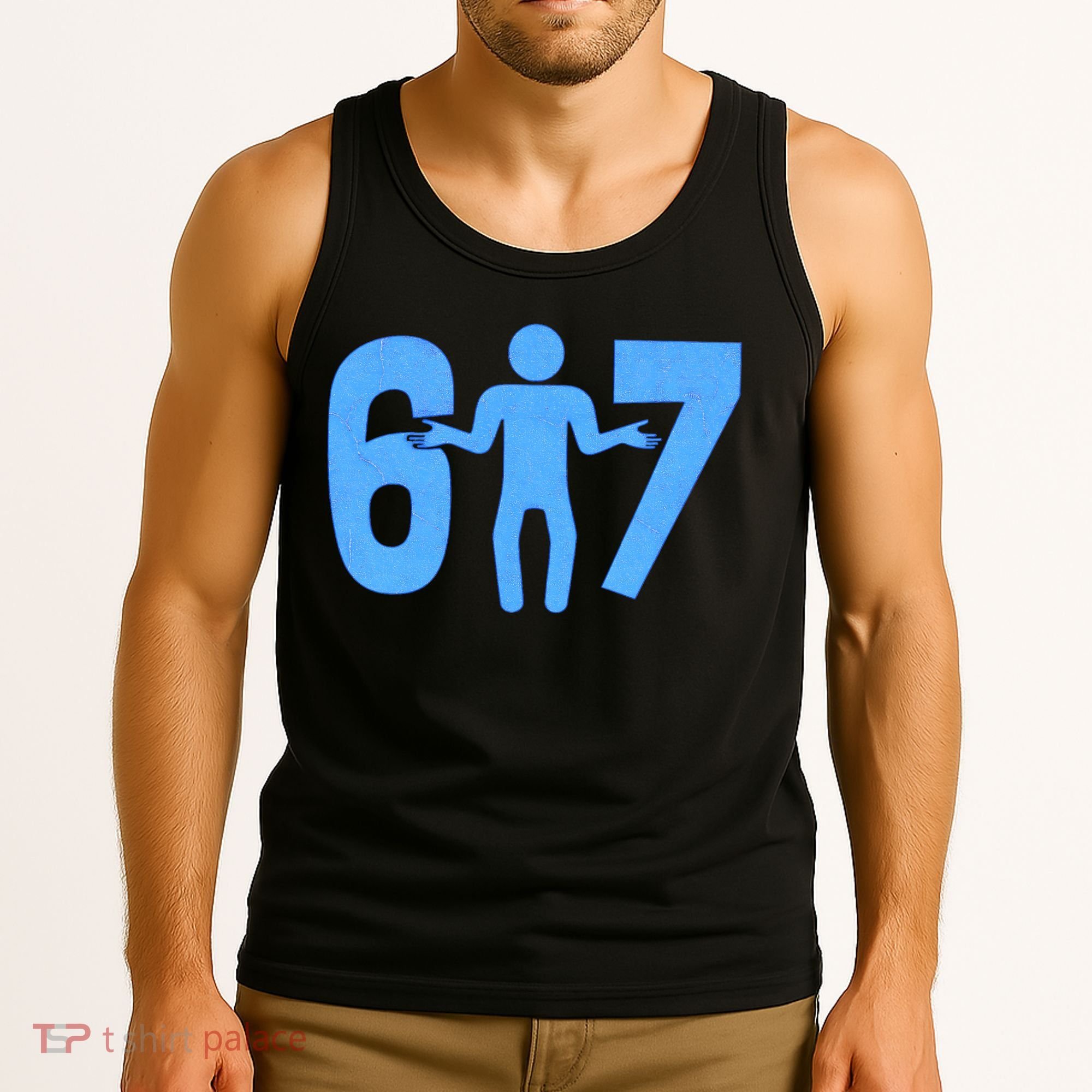 6-7 Stick Figure 67 Meme Tank Top