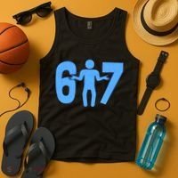 6-7 Stick Figure 67 Meme Tank Top thumb 4