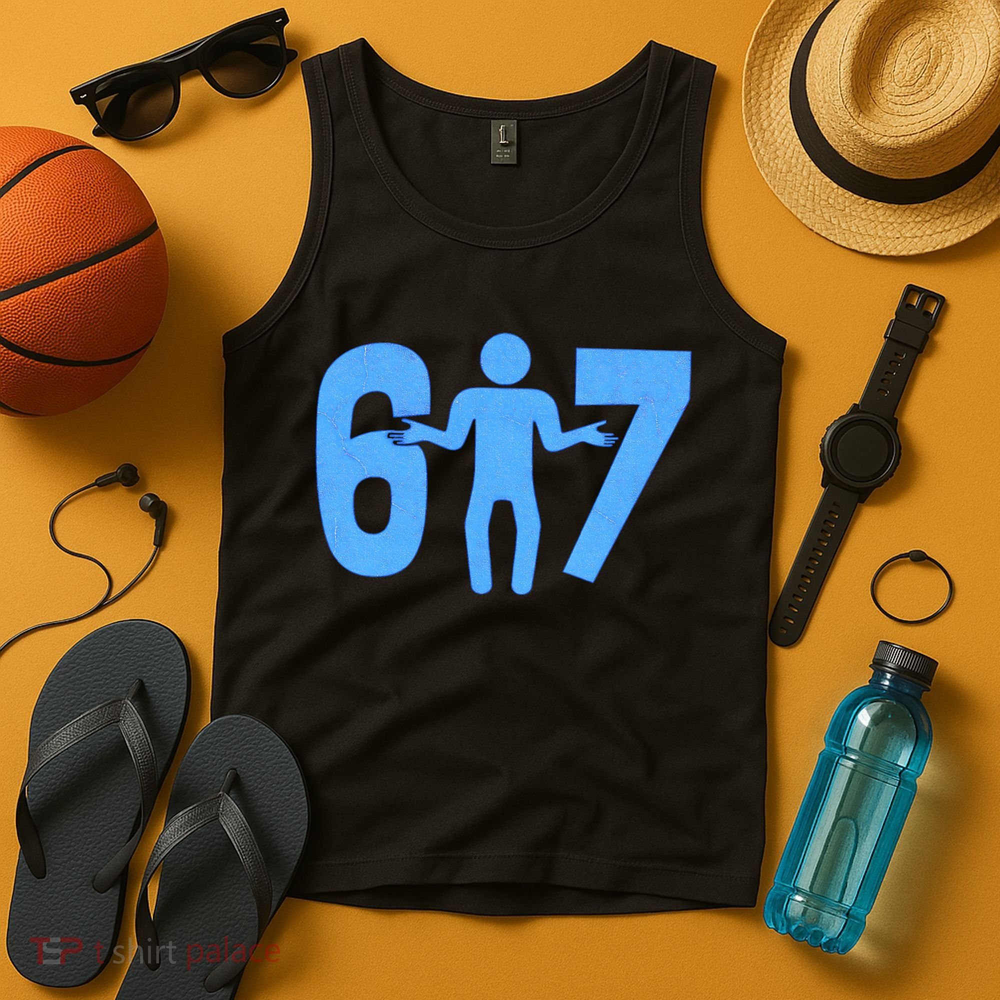 6-7 Stick Figure 67 Meme Tank Top