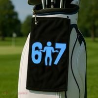 6-7 Stick Figure 67 Meme Golf Towel thumb 2