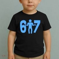 6-7 Stick Figure 67 Meme Toddler T-Shirt thumb 2