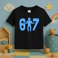 6-7 Stick Figure 67 Meme Toddler T-Shirt thumb 3