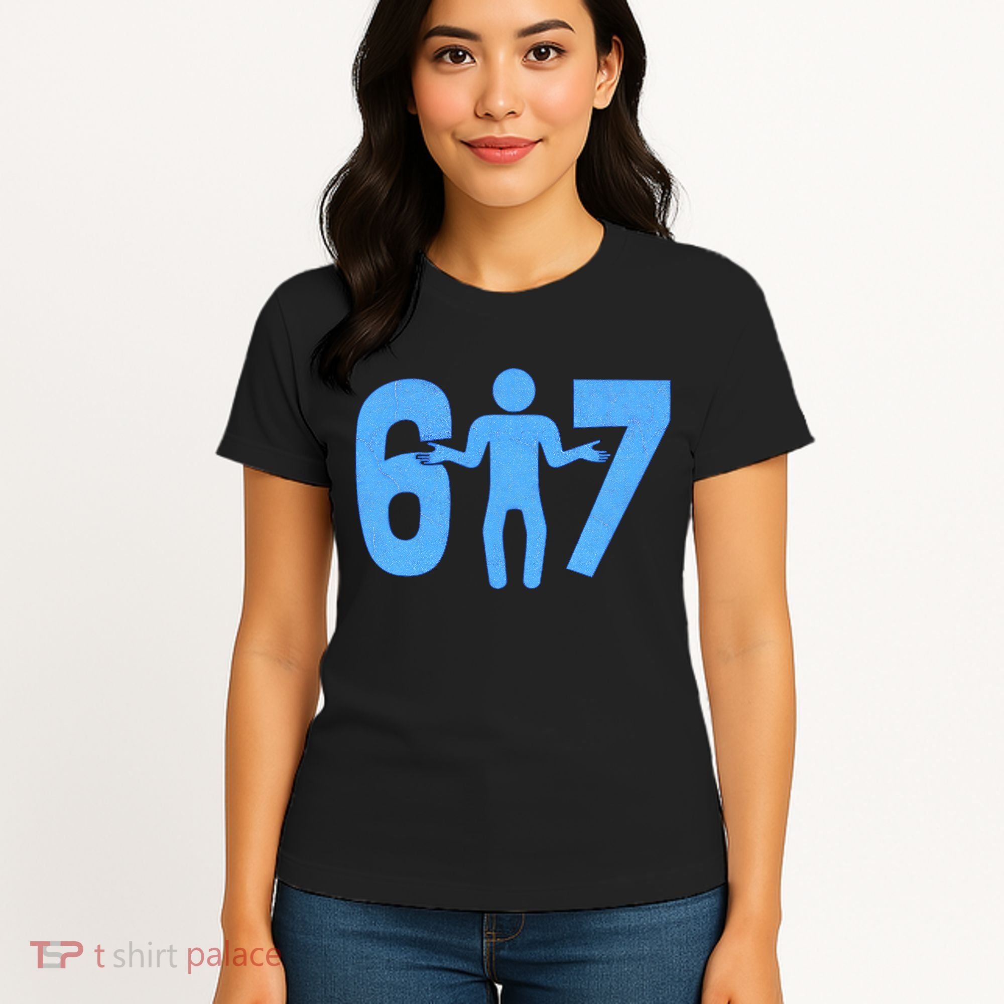 6-7 Stick Figure 67 Meme Women's T-Shirt