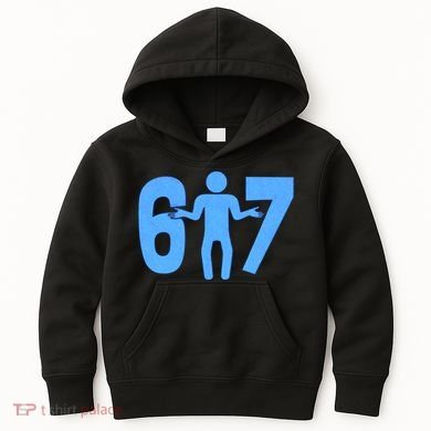 6-7 Stick Figure 67 Meme Kids Hoodie