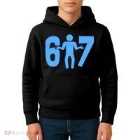 6-7 Stick Figure 67 Meme Kids Hoodie thumb 4