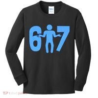 6-7 Stick Figure 67 Meme Kids Long Sleeve Shirt thumb 0
