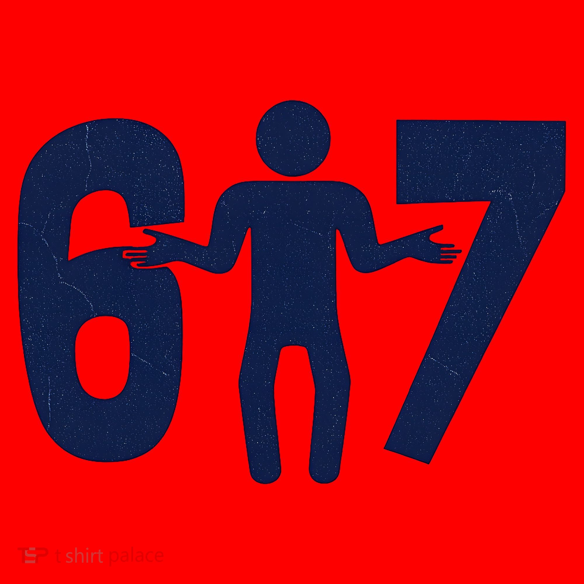 6-7 Stick Figure 67 Meme Santa Hat