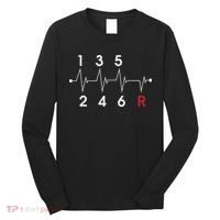 6 Speeds Gear Shift Manual Transmission Funny Car Race Gift Long Sleeve Shirt thumb 0