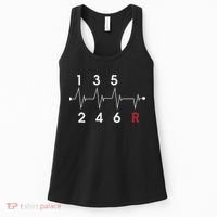 6 Speeds Gear Shift Manual Transmission Funny Car Race Gift Women's Tank Top thumb 0