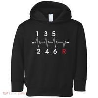 6 Speeds Gear Shift Manual Transmission Funny Car Race Gift Toddler Hoodie thumb 0
