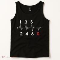 6 Speeds Gear Shift Manual Transmission Funny Car Race Gift Tank Top thumb 2