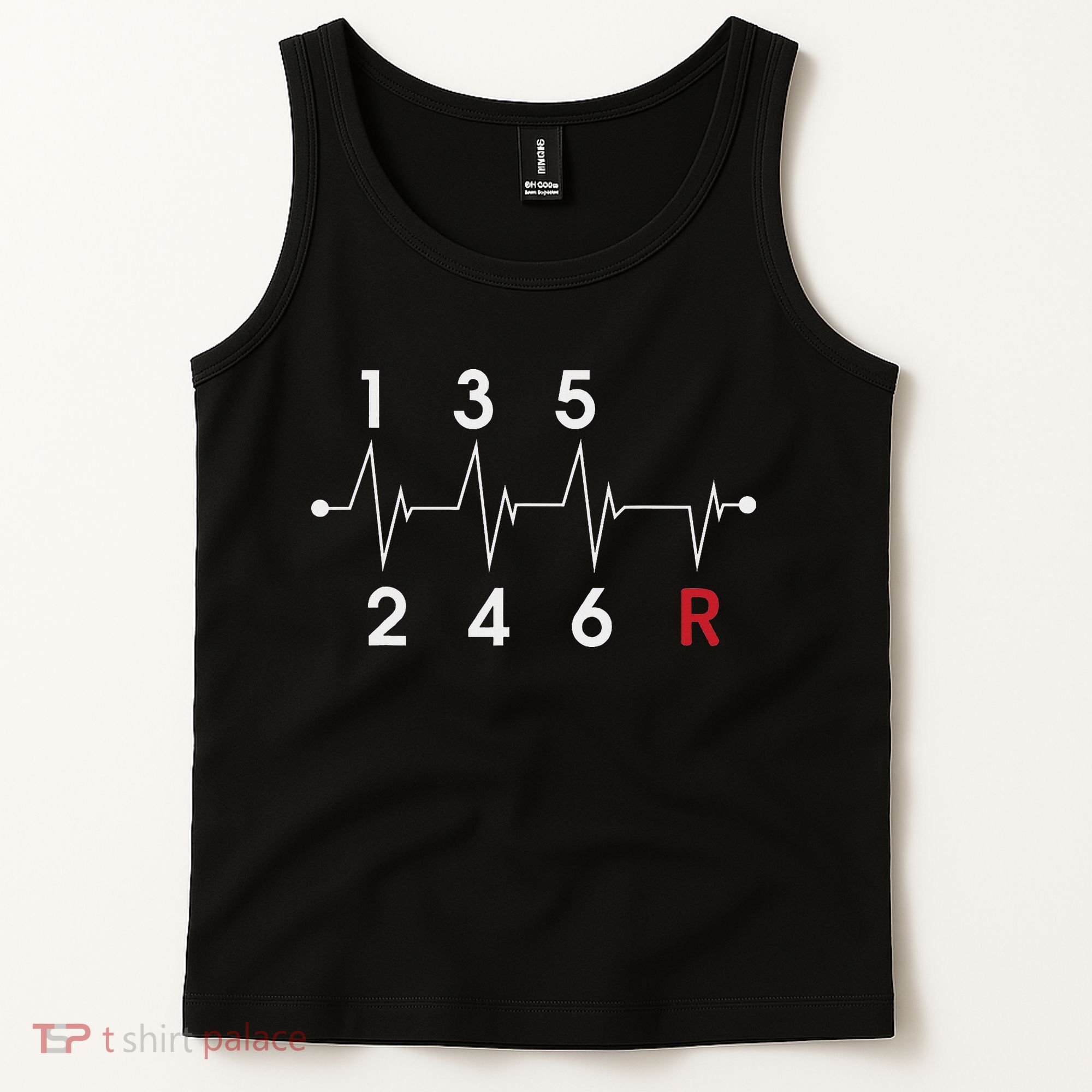 6 Speeds Gear Shift Manual Transmission Funny Car Race Gift Tank Top