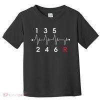 6 Speeds Gear Shift Manual Transmission Funny Car Race Gift Toddler T-Shirt thumb 0