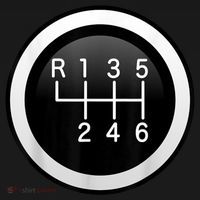 6 Speed Manual Stick Gear Shift Auto Racing Car Coaster thumb 2