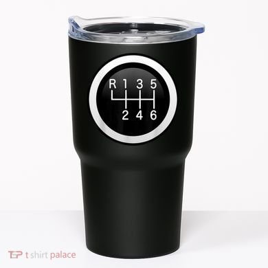 6 Speed Manual Stick Gear Shift Auto Racing Car Tumbler